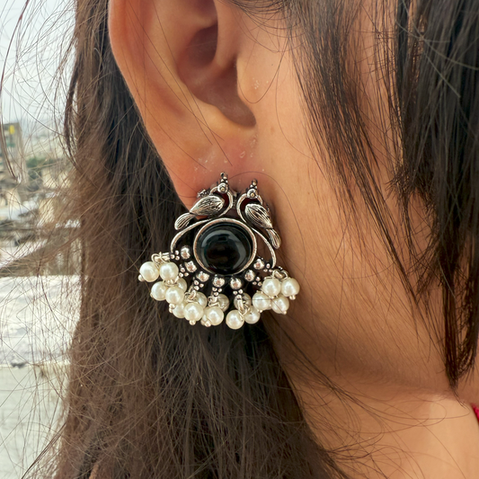 Noor Leaf | Pearl Royale Earrings
