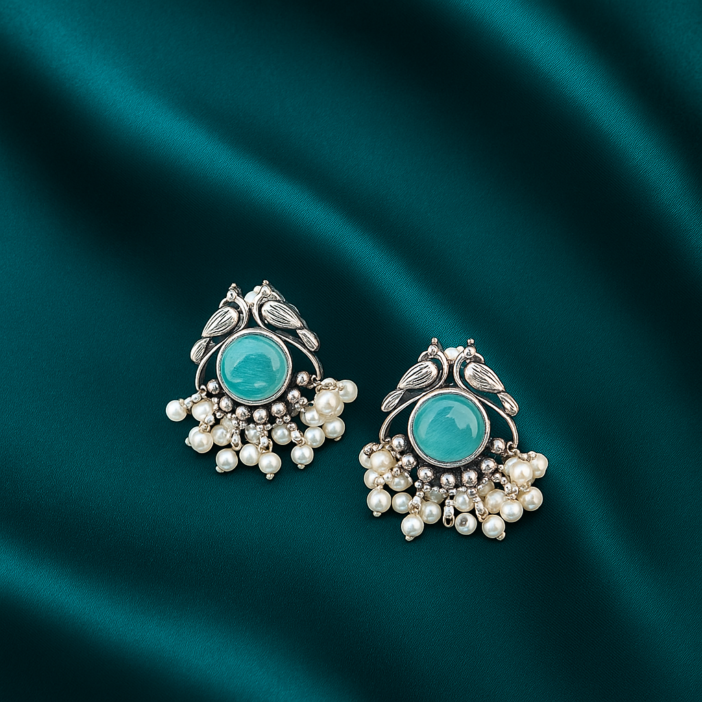 Noor Leaf | Pearl Royale Earrings