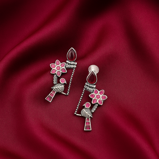 Rustic Parrot | Whispering Wings Earrings