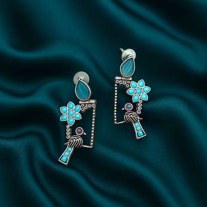 Rustic Parrot | Whispering Wings Earrings