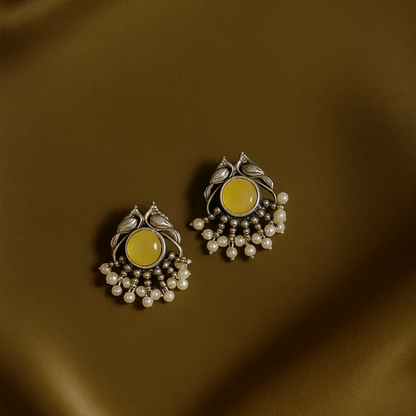 Noor Leaf | Pearl Royale Earrings