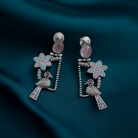 Rustic Parrot | Whispering Wings Earrings