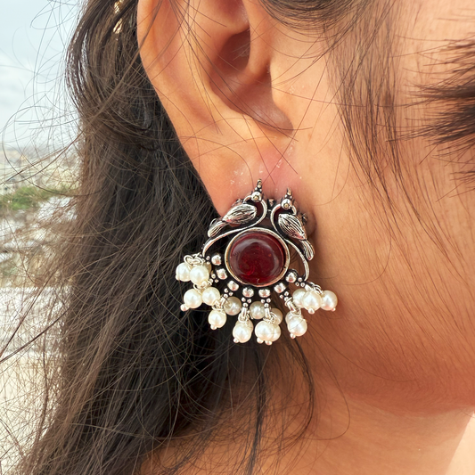 Noor Leaf | Pearl Royale Earrings