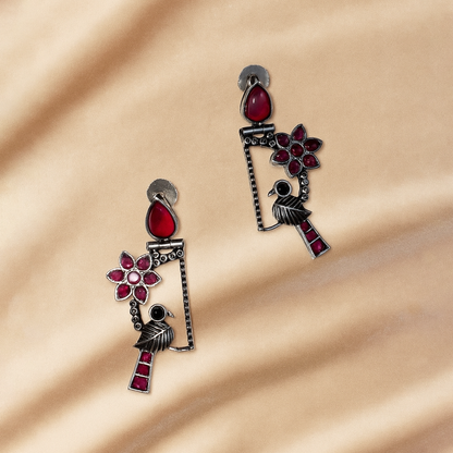 Rustic Parrot | Whispering Wings Earrings